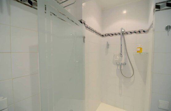 Luxury apartment near Champs-Élysées Paris – modern bathroom with walk-in shower