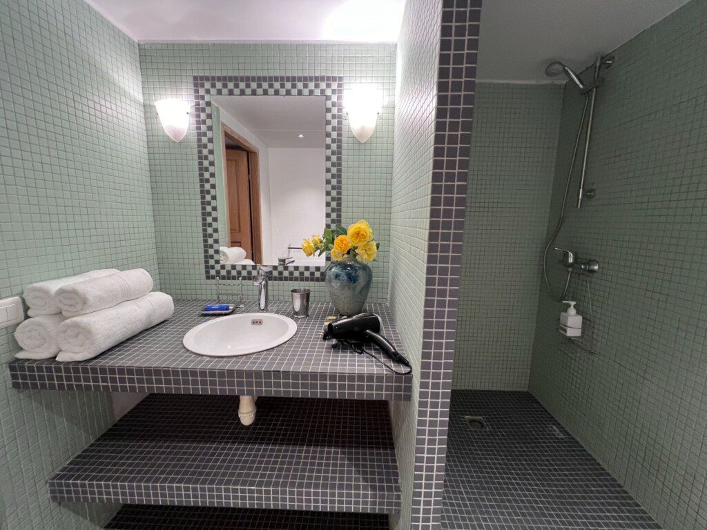 Les Oliviers Walk in Shower and Sink