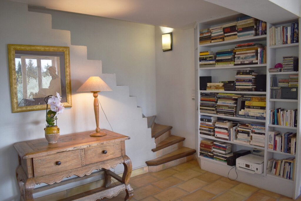 bookcase stairs to mezzanine scaled