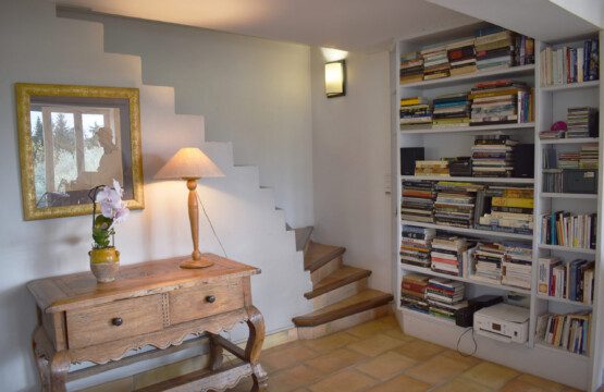 bookcase stairs to mezzanine scaled