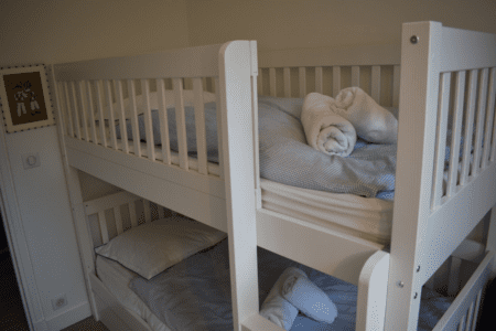 Bunk bed bedroom in luxury apartment near Luxembourg Garden Paris
