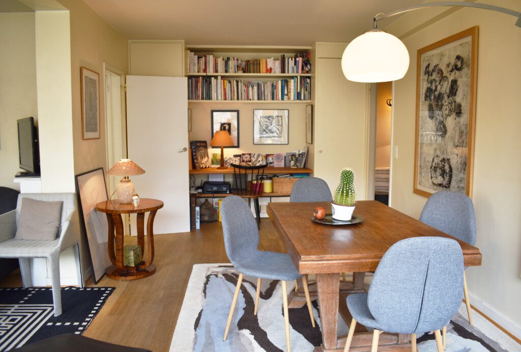 Paris luxury apartment dining area in Avenue de Suffren